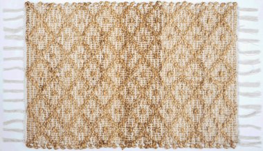 Yüksek çözünürlüklü Jute örgülü el yapımı ve örülmüş halı ve halılar
