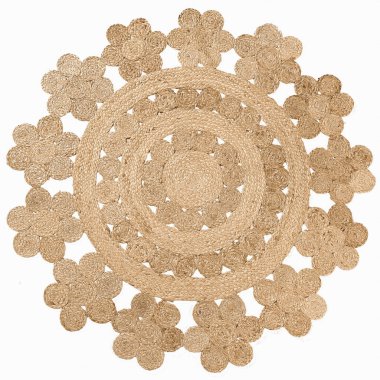 Yüksek çözünürlüklü Jute örgülü el yapımı ve örülmüş halı ve halılar