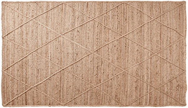 Jute Braided Hand Made Printed Woven Carpet Rugs High Resolution Stok Foto
