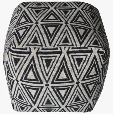 El dokuması, yüksek çözünürlüklü ve örgülü Pouf koltuğu.