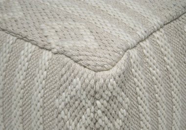 El dokuması, yüksek çözünürlüklü ve örgülü Pouf koltuğu.