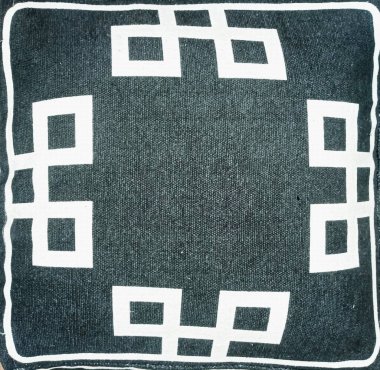 El dokuması, yüksek çözünürlüklü ve örgülü Pouf koltuğu.