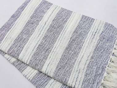 Pamuk ve akrilik iplik Yüksek çözünürlüklü battaniye atın                               