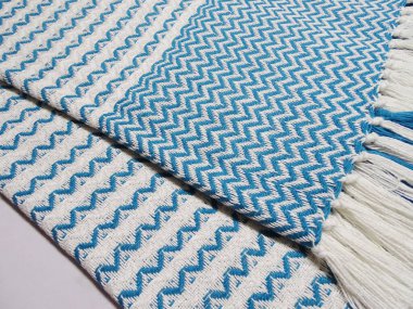 Pamuk ve akrilik iplik Yüksek çözünürlüklü battaniye atın                               