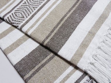 Pamuk ve akrilik iplik Yüksek çözünürlüklü battaniye atın                               