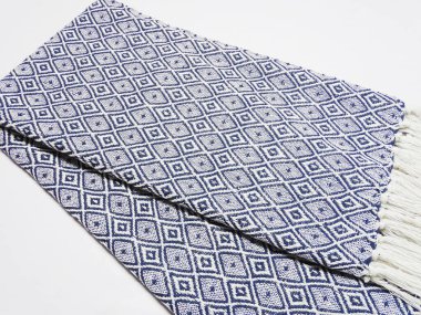 Pamuk ve akrilik iplik Yüksek çözünürlüklü battaniye atın                               