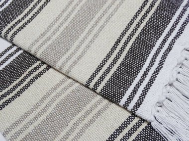 Pamuk ve akrilik iplik Yüksek çözünürlüklü battaniye atın                               