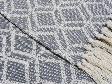 Pamuk ve akrilik iplik Yüksek çözünürlüklü battaniye atın                               