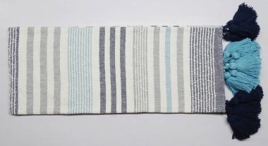 Pamuk ve akrilik iplik Yüksek çözünürlüklü battaniye atın                               