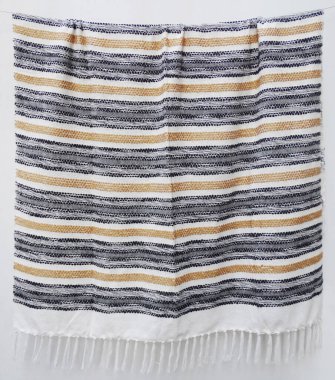 Pamuk ve akrilik iplik Yüksek çözünürlüklü battaniye atın                               