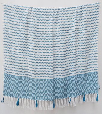 Pamuk ve akrilik iplik Yüksek çözünürlüklü battaniye atın                               