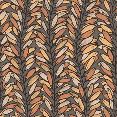 Güzel kusursuz botanik desen tasarımı