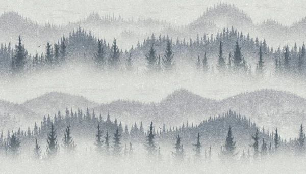 Красивий Безшовний Дизайн Гірського Візерунка — стокове фото