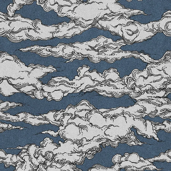 Design Padrão Sem Costura Nuvens Bonitas — Fotografia de Stock