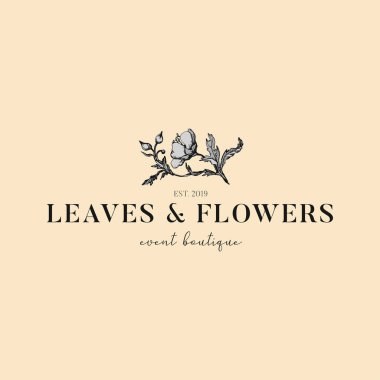 Güzel el çizimi vektör logo paketi.