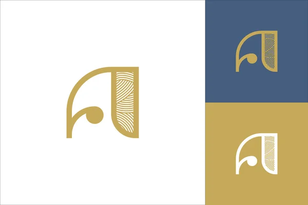 Design Logotipo Carta Logotipo Prestige Logotipo Luxo Emblema Elemento Marca — Vetor de Stock