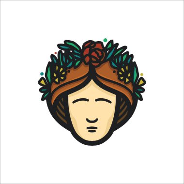 El çizimi kadın çizimi, el çizimi logo, kutsal kadın, göksel logo tasarımı, ay logosu, ay logosu deseni, kutsal kadın.