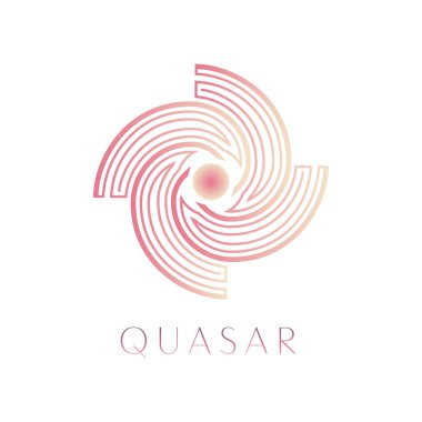 Asgari alan logosu tasarımı, Göksel logotip, Minimalist, geometrik, Uzay, Evren, Yıldız, Gezegen, vektör ögesi