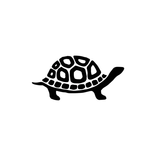 Kilpikonna Minimaalinen Logo Elementti Kilpikonna Piirustus Logo Elementti Clipart Luonto — vektorikuva