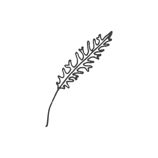 最小限のロゴ要素 植物要素 ロゴ要素 クリップパート アウトライン タトゥー 手書き ベクトル要素を小枝 — ストックベクタ