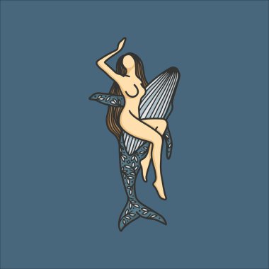 Göksel Kadın logosu tasarımı, kadın, boho kadın, ezoterik, astroloji, astronomi, kutsal, sofistike, güzel, çiçekli., 