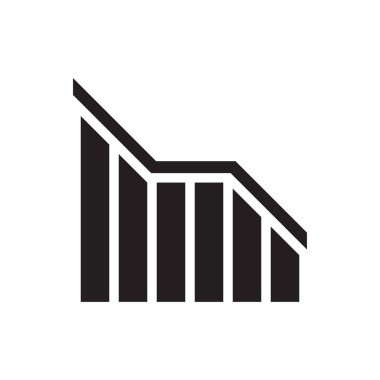 Düşük çizelge ve kayıp grafik rapor simgesi