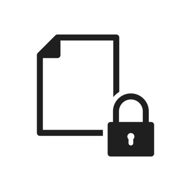 asma kilit dosya belgesi simgesi işareti