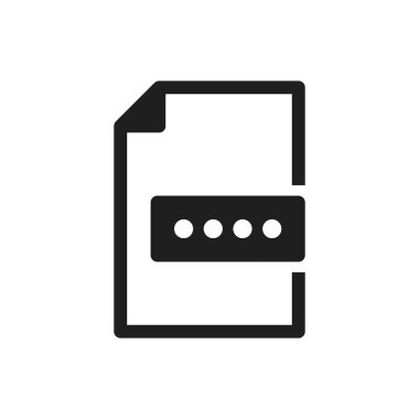 parola güvenlik dosyası belge simgesi imza sembolü