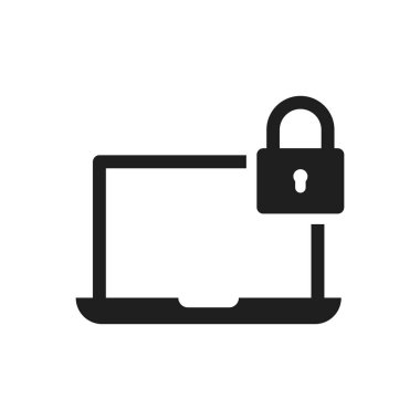 asma kilit güvenlik dizüstü bilgisayar simgesi simgesi