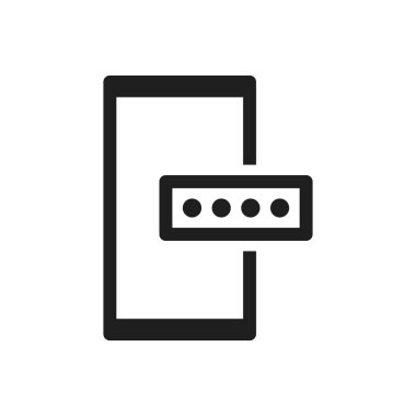 parola güvenlik mobil simgesi