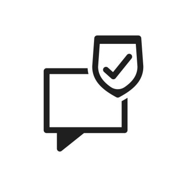 Koruma Kalkanı Simgesi ile Sohbet Mesajı