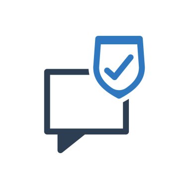 Koruma Kalkanı Simgesi ile Sohbet Mesajı