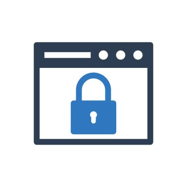 tarayıcı özel kilit simgesi simgesi