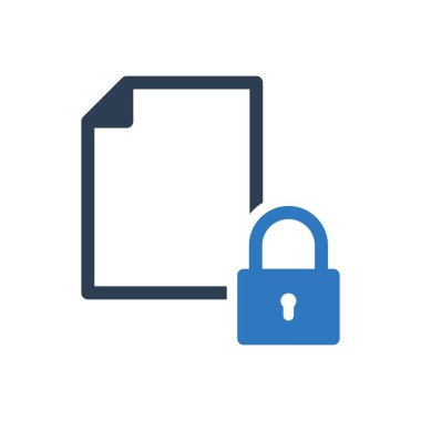 Asma Kilit Dosya Belgesi Simgesi