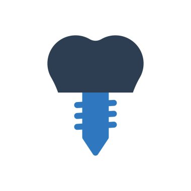 Tooth Implant Icon - Teeth Implanting Icon clipart