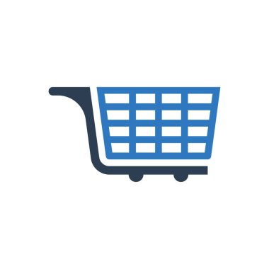 Alışveriş arabası simgesi simgesi