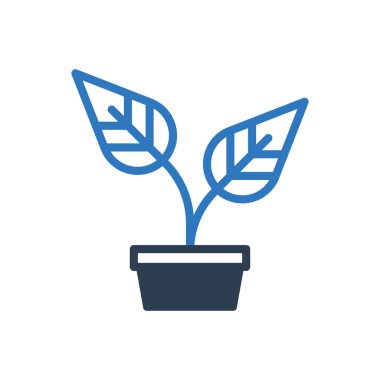 ağaç ekimi simgesi işareti vektörü