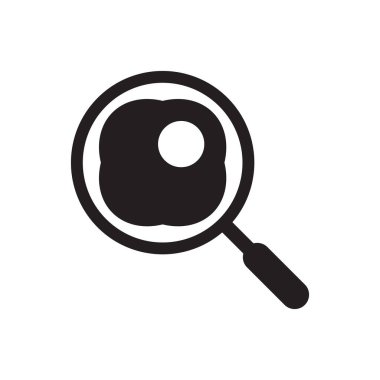 Yumurta simgesi sembolü vektörü pişiriliyor