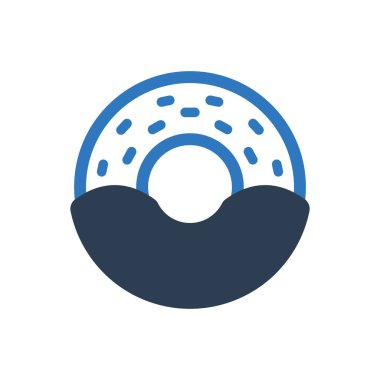 Donut ikonu - kremalı pasta ikonu