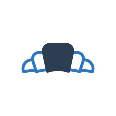 Kruvasan ikonu - tatlı yemek ikonu