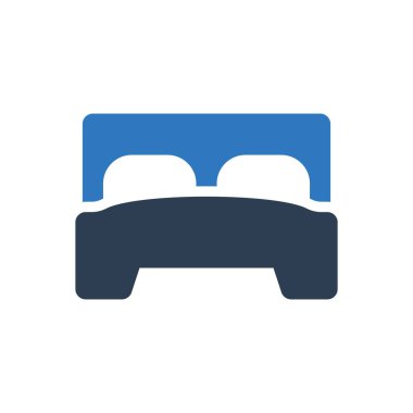 Yatak odası simgesi - Yatak simgesi