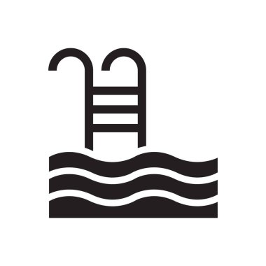 Swimming Pool Icon Sign Symbol