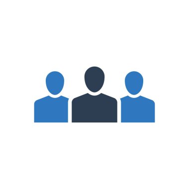 İş dünyası takım simgesi - grup insanları simgesi