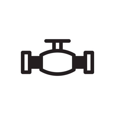 Valf simgesi - su tesisat borusu simgesi