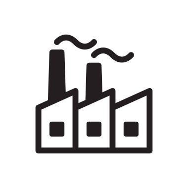 Endüstri fabrika bina simgesini