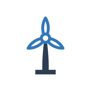 Türbin simgesi - Rüzgar oluşturucu simgesi