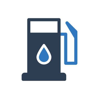 Benzin istasyonu simgesi - benzin pompası simgesi - yakıt istasyonu simgesi