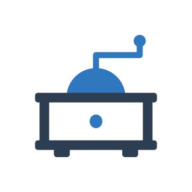 Kahve Öğütücü Simgesi Simgesi Sembolü