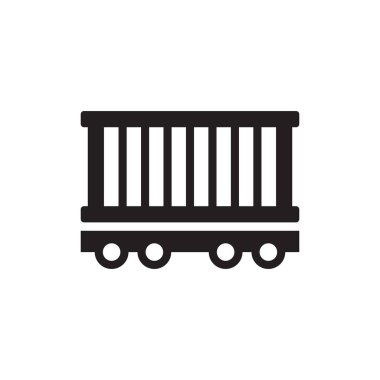 Konteyner Taşıma Treni Simgesi - Kargo Demiryolu Simgesi