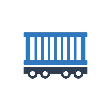 Konteyner Taşıma Treni Simgesi - Kargo Demiryolu Simgesi